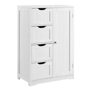 [en.casa]® Badrumsskåp-81x55x30cm-vit